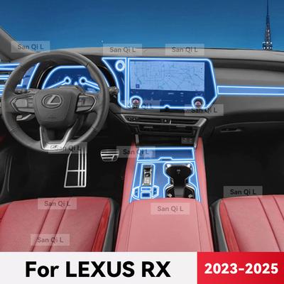 Transparent TPU For LEXUS RX 2024 2025 Car Center Console Media Dashboard Navigation Anti-scratch Protector Interior Film