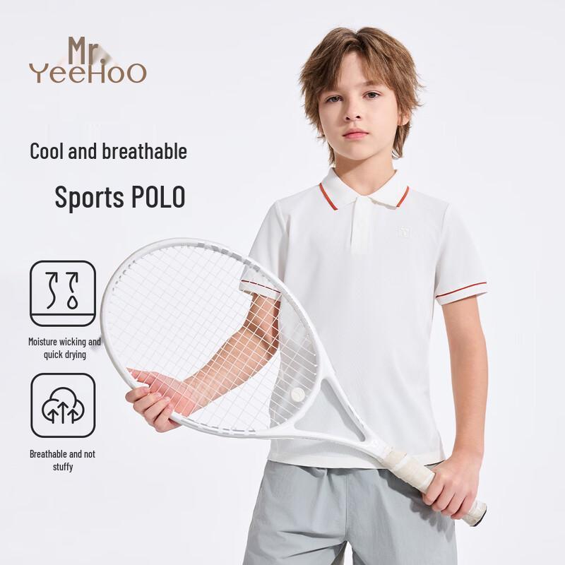 YEEHOO Girls  Quick-Dry Short Sleeve Polo T-Shirt 110