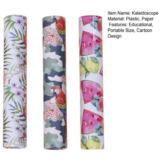 1/2/3Pcs Kids Kaleidoscope Toy Portable Toddlers Educational Classic Kaleidoscope Toy Stocking Gift Bag Filler Carnival Prize Party Gifts