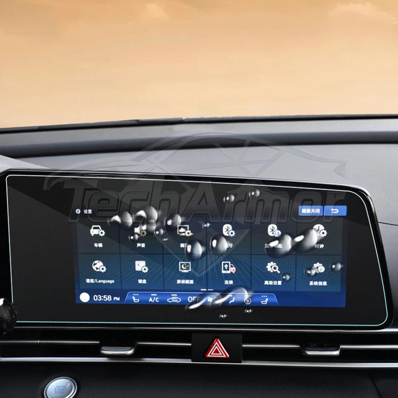 Car Tempered Glass Protective Film For Hyundai Elantra 2021-25 Auto GPS Navigation Screen Protector Display Interior Accessories.