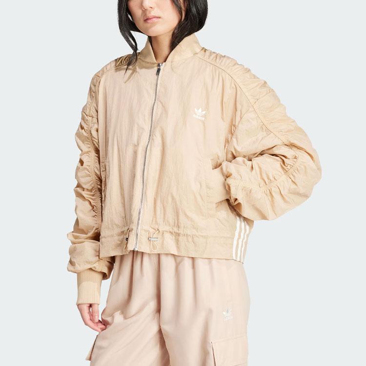 Adidas Originals Lightweight Bomber Jacket Women Jacket Beige IY3422