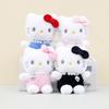 Adorable Plush Keychain 13cm Cute Cat Backpack Accessory For Girls