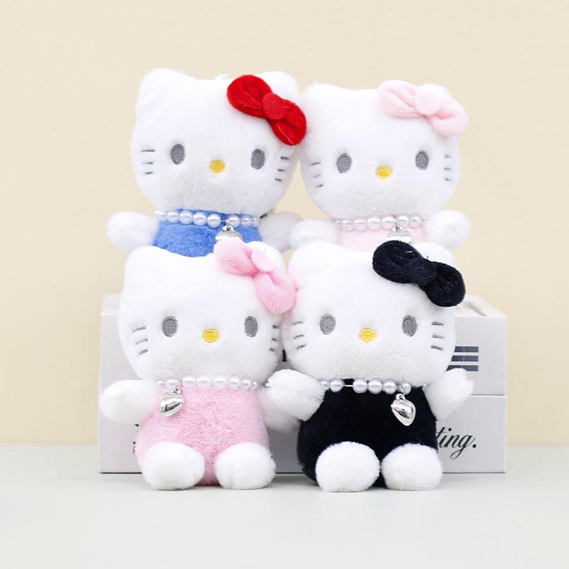 Adorable Plush Keychain 13cm Cute Cat Backpack Accessory For Girls