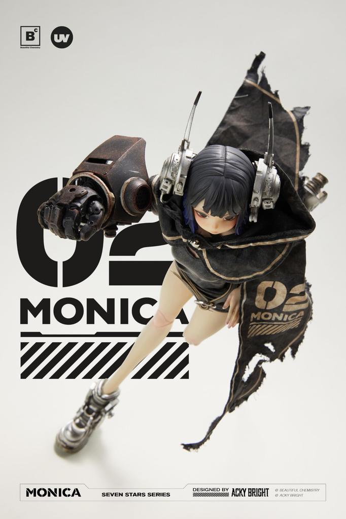 Beautiful Chemistry Seven Stars Series 2 Monica Scale PVC ABS Fabric Painted Movable Figure No. 1/6 & &