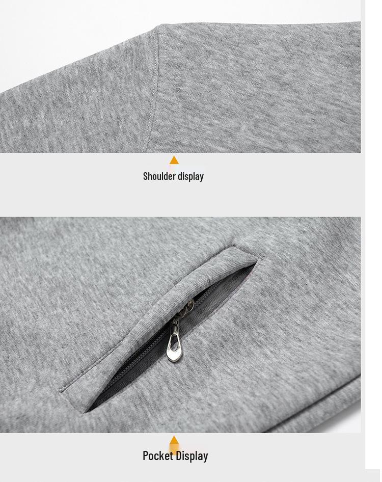 Übergröße Samt-Cardigan-Sweatshirt – Warm, Locker geschnitten, Stehkragen, Gemütlicher Freizeitmantel für 300 Pfund