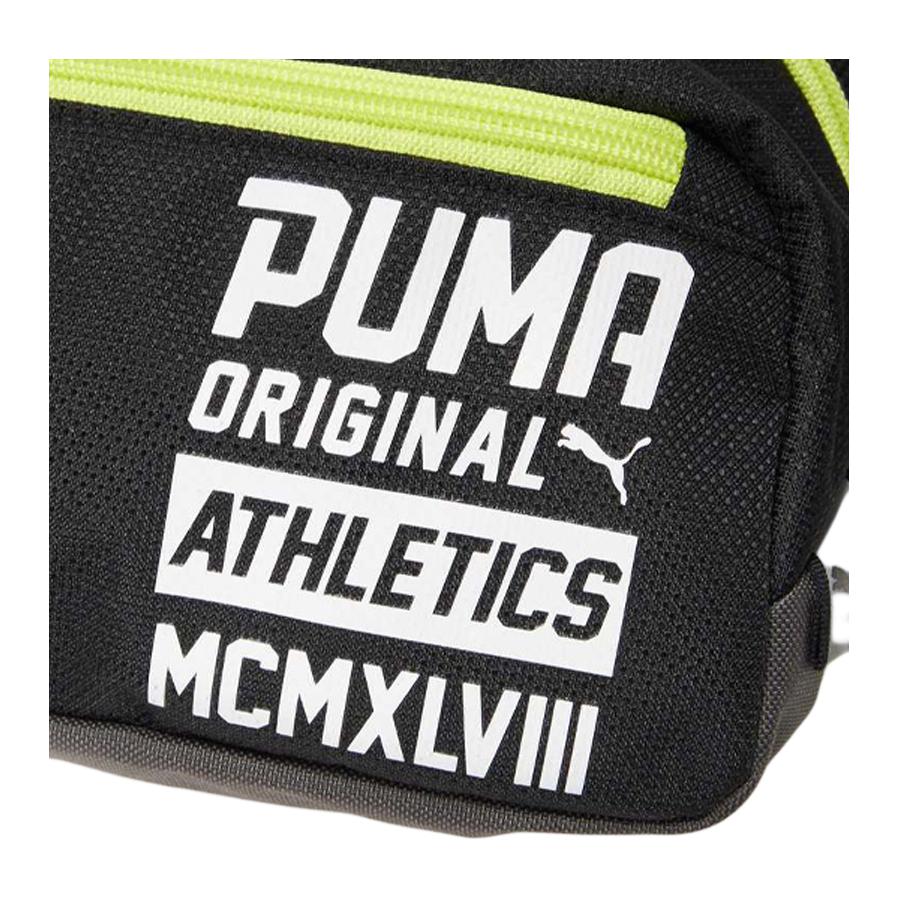 Puma Crossbody Bag Polyester Waist Bag Regular Unisex Couple Black Unisex Bags 074824-01