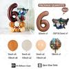 26pcs Italian Brainrot Garland Foill Balloons Column Tung Tung Sahur Birthday Party Gifts Kids Baby Shower Gifts Decorations