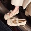 Women Flats Shoes Butterfly-knot Slip On Shoes Outdoor Warm Cartoon Winter Female Shoes 2025 New