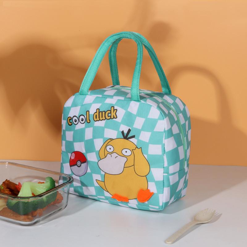Cute And Fun Cartoon Style Oxford Cloth Bento Bag With Pearl Cotton And Aluminum Foil Material