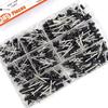 385pcs Metal Blind Rivets Assortment Large Flanges Designs Heavy Duty Fasteners Simple Installation for Secure Fastening
