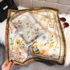 Fashion Square Fashion Foreign Style Small Silk Scarf Women'S Headband Decorative Scarf Dual-Purpose Small Square Scarf New Scarf