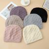 Autumn and Winter Women's Thermal Hat Middle-aged and Elderly Hat Solid Color Plush Pearl Wool Hat Fashionable Windproof Hat