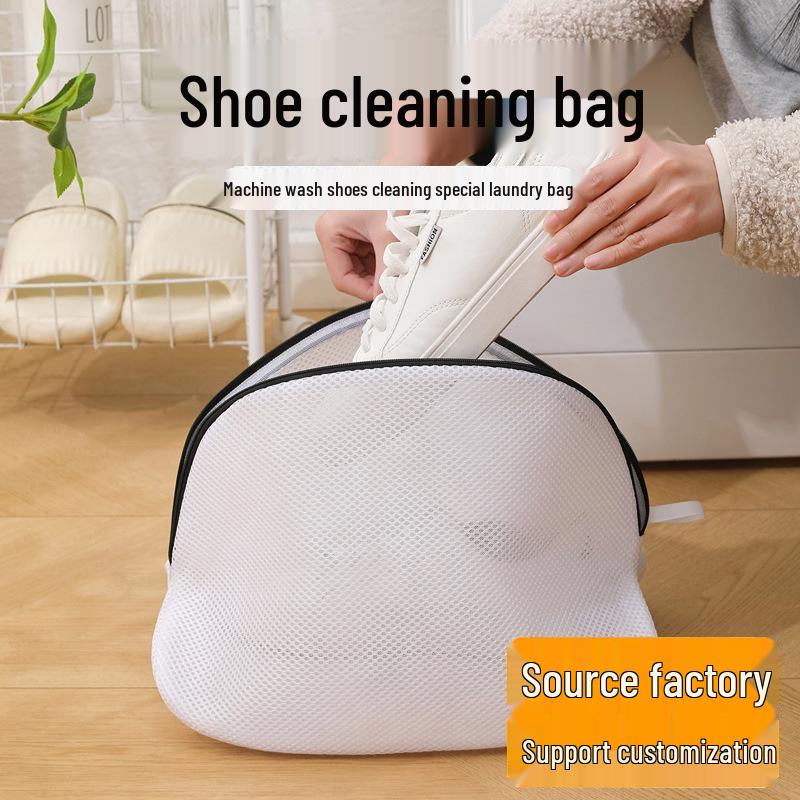 Shoe Protector Wash Bag - Zippered Large Size for Lazy Shoe Care