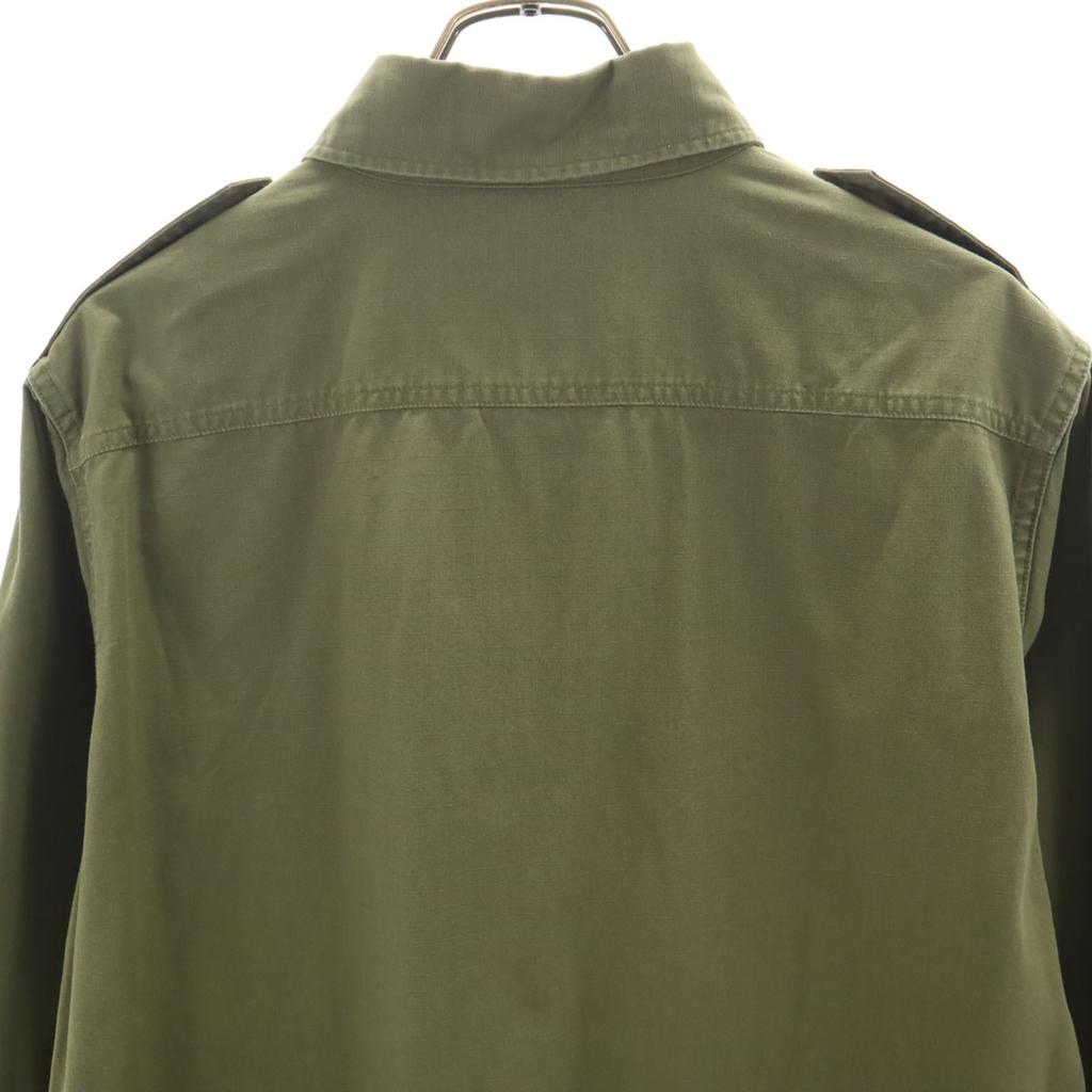 A Bathing Ape Made In Japan Long Sleeve Military Shirt L Khaki Men's Used