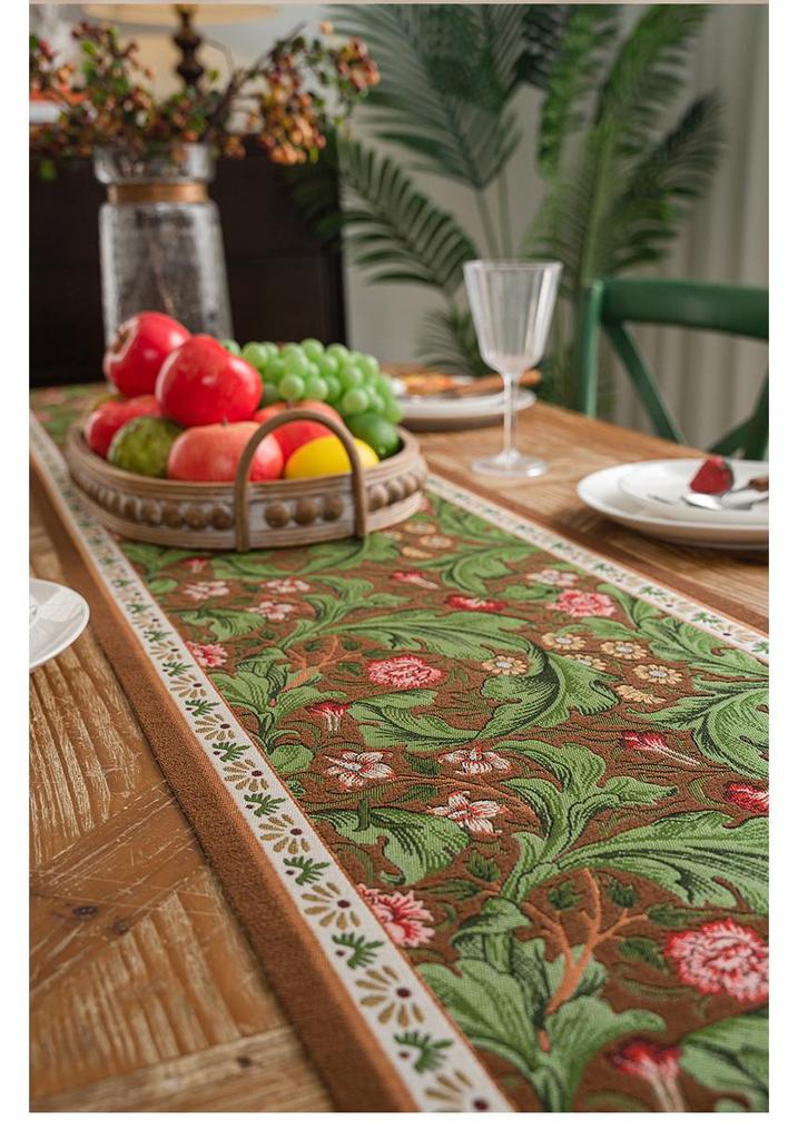 American Retro Light Luxury Table Runner – Elegant Dining & Coffee Table Cloth