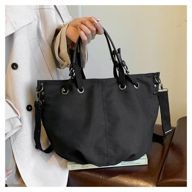 Autumn and Winter Retro Large-capacity Tote Bag Women's Bag New Casual Commuter Messenger Bag Shoulder Bag Canvas Bag
