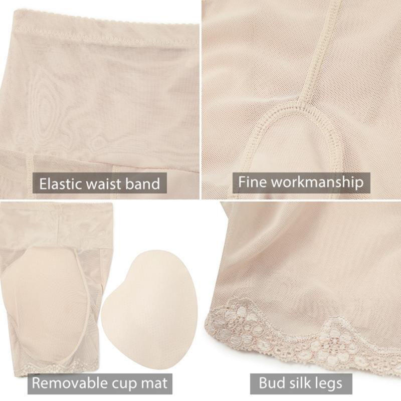 Damen Übergröße Mesh Atmungsaktive High Waist Shapewear Slips