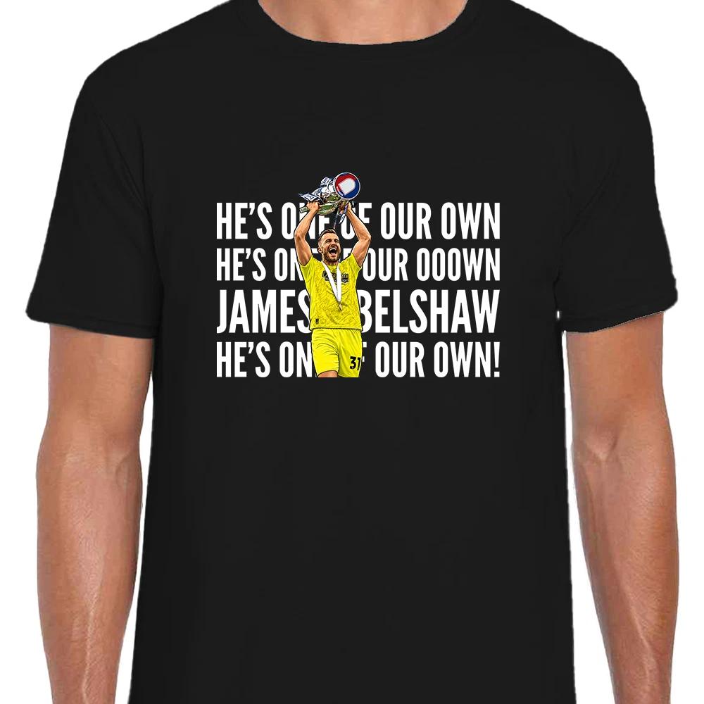 James Belshaw Player Chant Black Adult T-Shirt Notts County Play Off Winners 26 L
