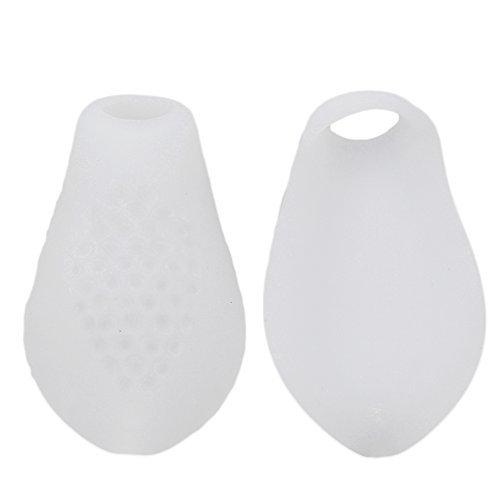 Sumifun 1 Pairs Toe Silicone Protective Cover Grinding Feet Separate Toe Covers Toe Correction Toe Protector