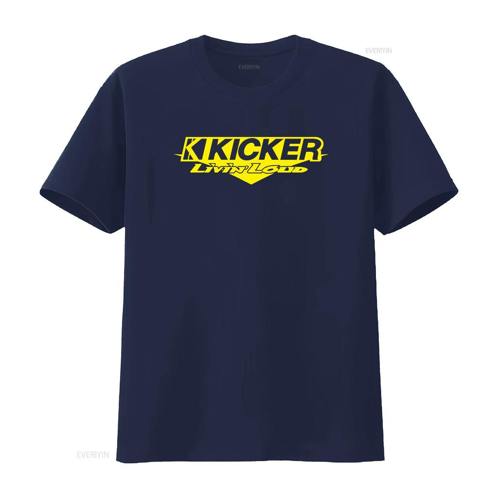 Kicker Livin Loud Audio Logo T shirt Perfect for Car Enthusiasts Features Speakers Amplifiers Subwoofers Design vintage Washed