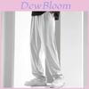 Ice Silk Casual Pants For Men With High Elasticity And Drawstring Closure For Summer Comfort
