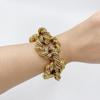 Alloy Twisted Bracelet - Bold Hip-Hop Style Jewelry for E-commerce
