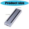 Double Protocol M.2 NVMe SSD Enclosure with Lighting Aluminum Case Easy to Use for 2230 2242 2260 2280 SSD Box