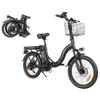 Samebike CY20 Bicicletta Elettrica per Adulti Motore 250W E-Bike da Città 36V13Ah Batteria E-Bike da Donna Ruota da 20 Pollici Ebike