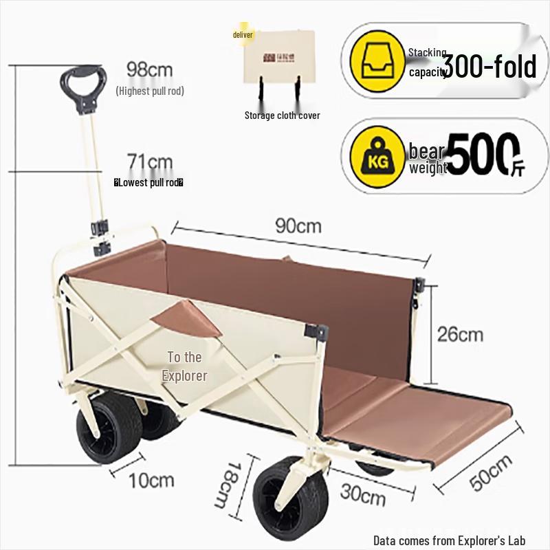 Explorer Large Capacity Foldable Camp Wagon