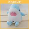 Adorable Plush Shark Keychain Cute Cartoon Shark Bag Pendant Stuffed Animal Toy