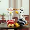 Cute Navy Duck Plush Toy Pendant With Soft Fabric For Backpack Accessories