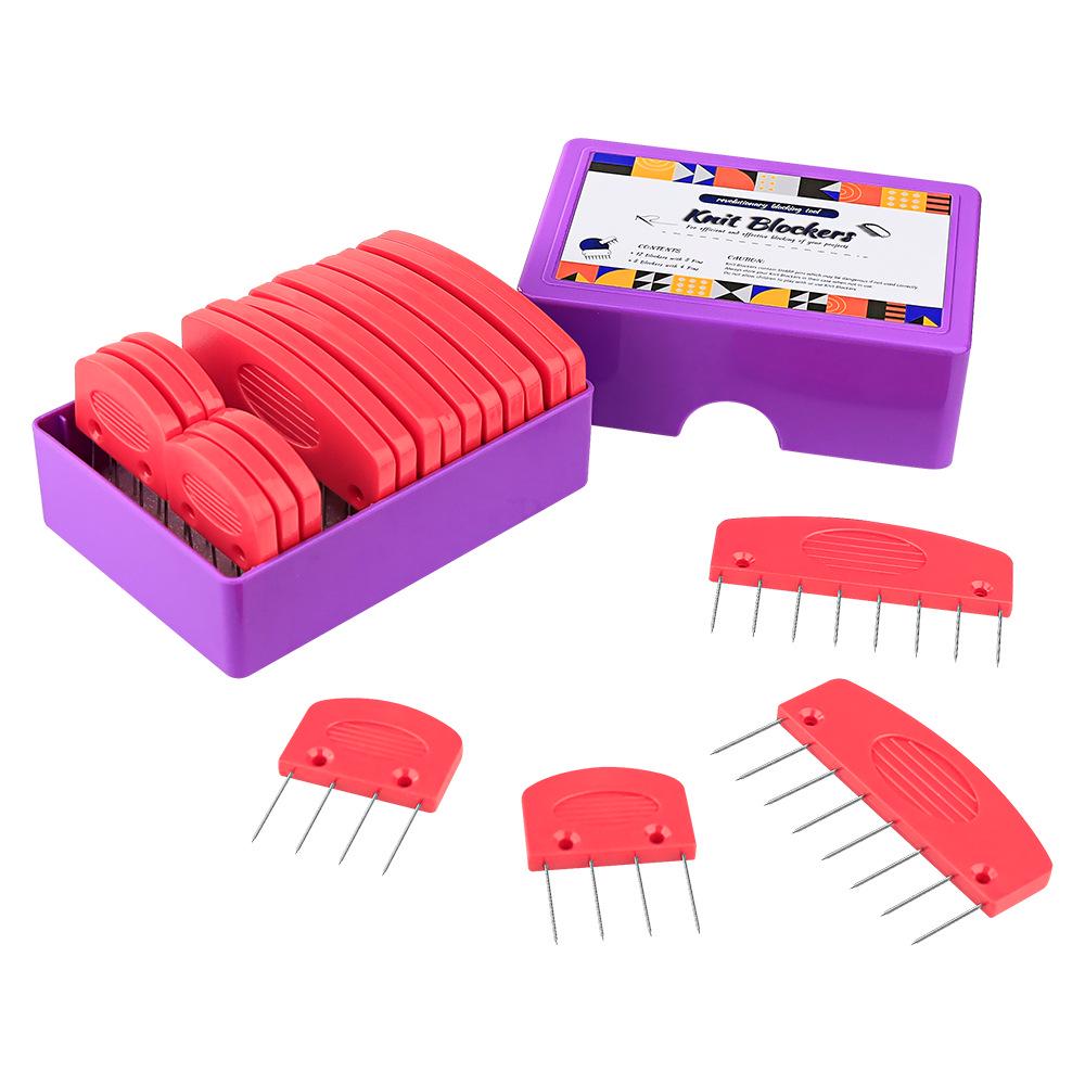 Lavender Purple Knitting Shaping Pins for Shawl and Scarf DIY