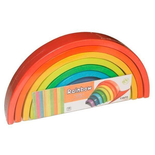 Educational Game - Rainbow - Colorful Wooden Knots - 8 Pieces - From 18 Months - Mixed