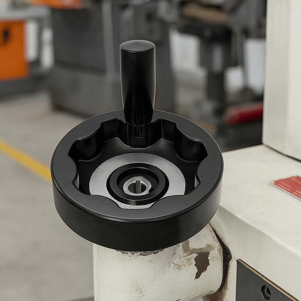 Bakelite Revolving Handle Black Hand Wheel Foldable Hand Wheel  Vertical Milling Machine