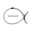 65cm/26" M10 Brake Oil Hose Line Banjo Fitting Stainless Steel End