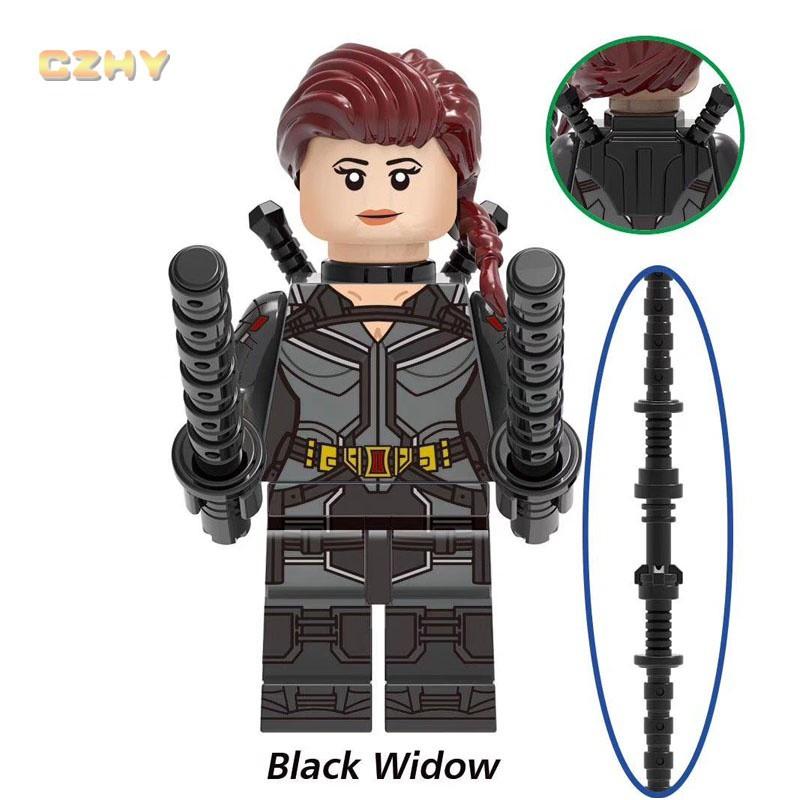 

Новые минифигурки Черной Вдовы, игрушки-строительные блоки супергероев 257#