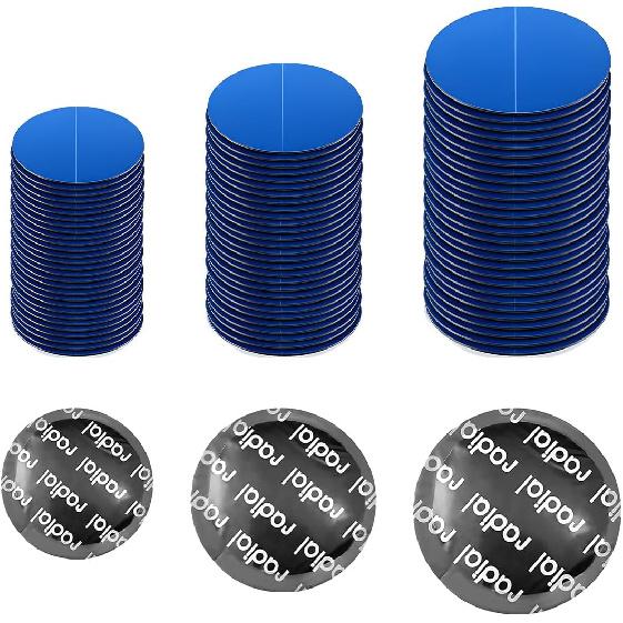 90PCS Tire Repair Patch, 32mm 42mm 58mm Natural Rubber Tyre Puncture Repair Patch Kit, Automotive Round Tubeless Patches Fast Repair Tool for Car