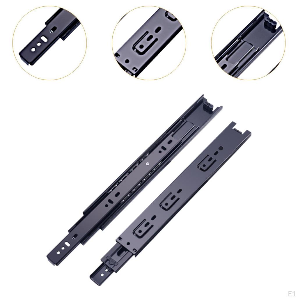 Ball Bearing Drawer Slides for Cabinets 45mm Width Replacement Parts