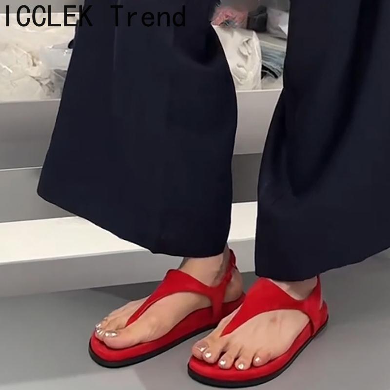 Retro Style Summer Clip Toe Women Gladiator Sandals Concise Ladies Outdoor Beach Vacation Shoes