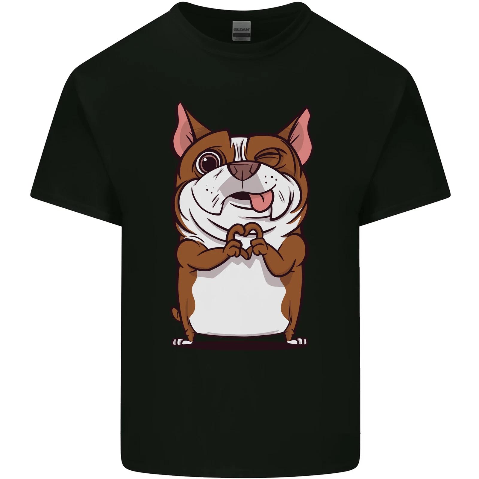 A Cute Dog With a Heart Sign Kids T-Shirt Childrens 2XL
