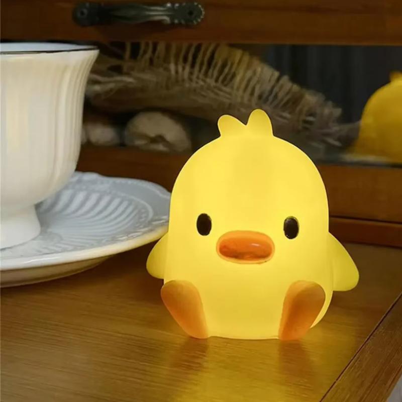 Cartoon Night Light Duck Bedroom Decoration Cute Cartoon Animal Night Light Christmas Gifts For Kids Room Bedside Sleeping Lamp