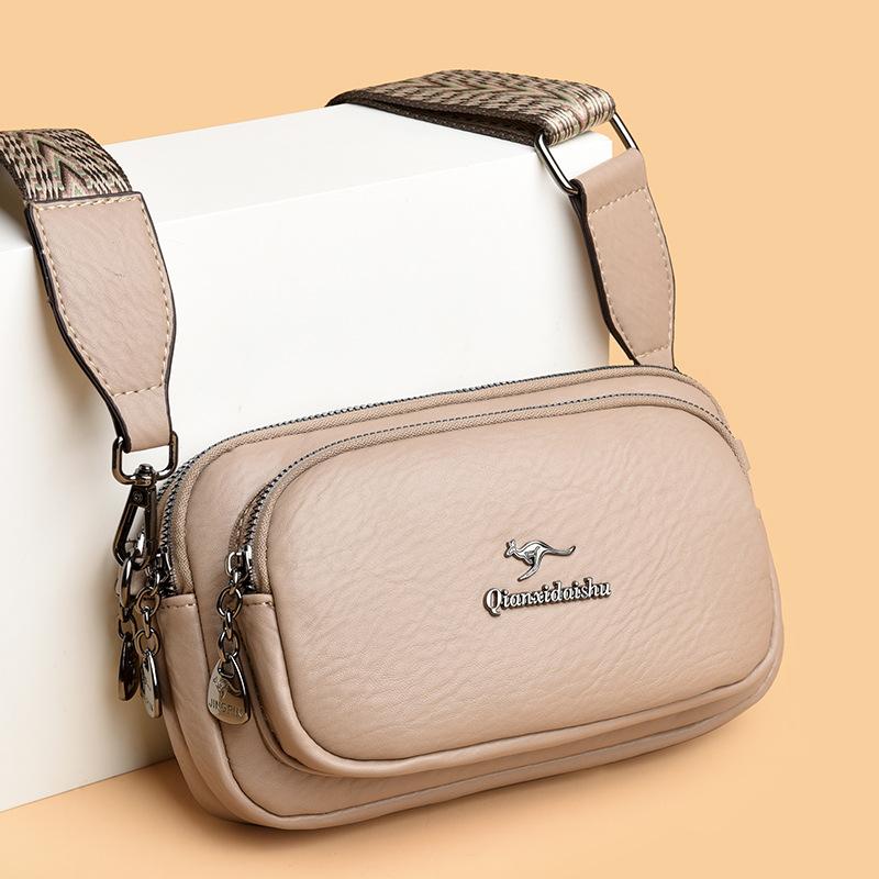 Small Satchel Bag Women's Multi-layer Mobile Phone Bag Simple Women's Casual Versatile Shoulder Bag