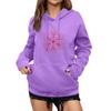 Women's Winter Christmas Printed Pullover Hooded Sweatshirt Fleece Long Sleeve Sweatshirt