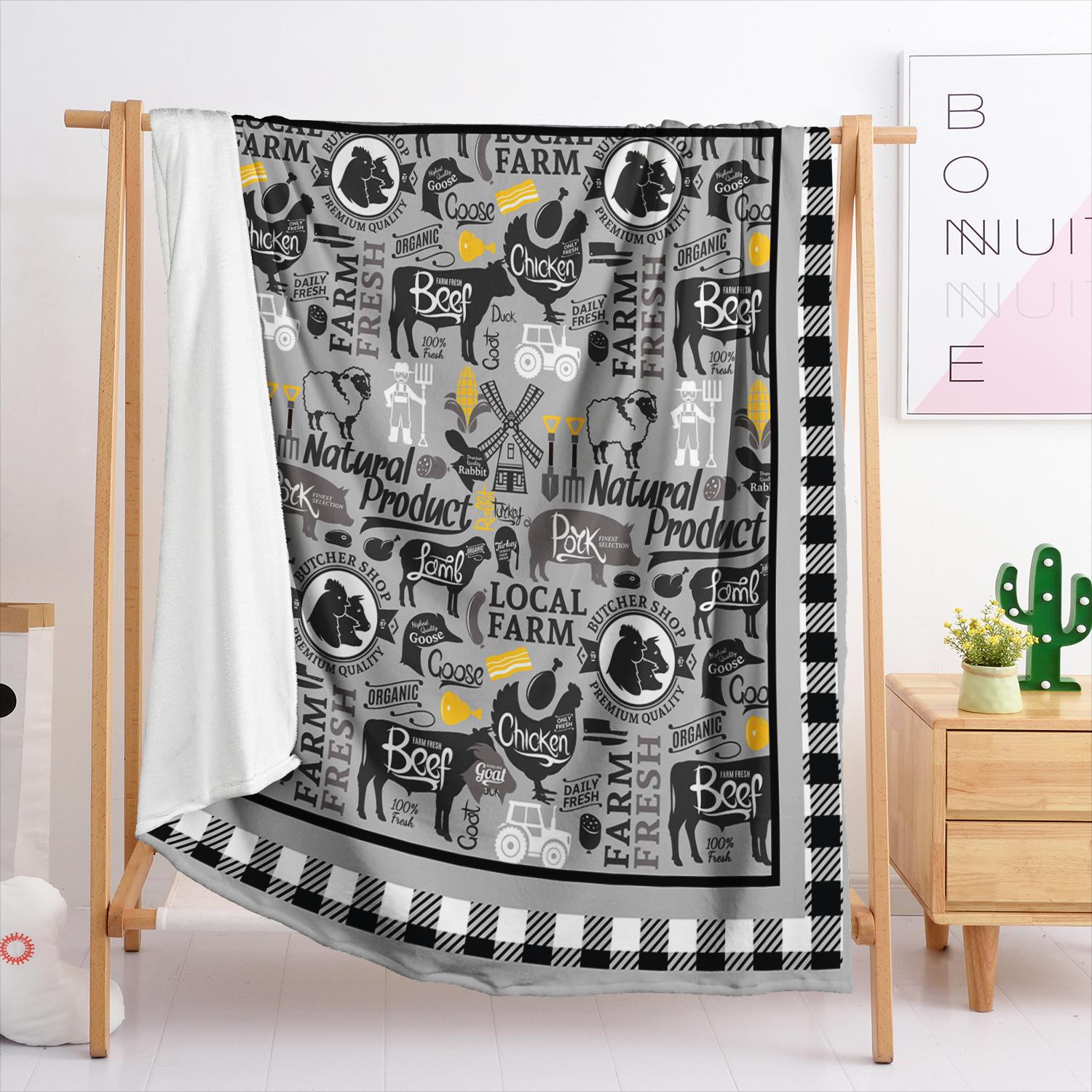 

Blanket Flannel Blanket Traveling Rv 3D Digital Printing Blanket Blanket 120X90cm