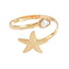 Metal Starfish Open Bracelet New Three-dimensional Irregular Niche Design Arm Ring Jewelry