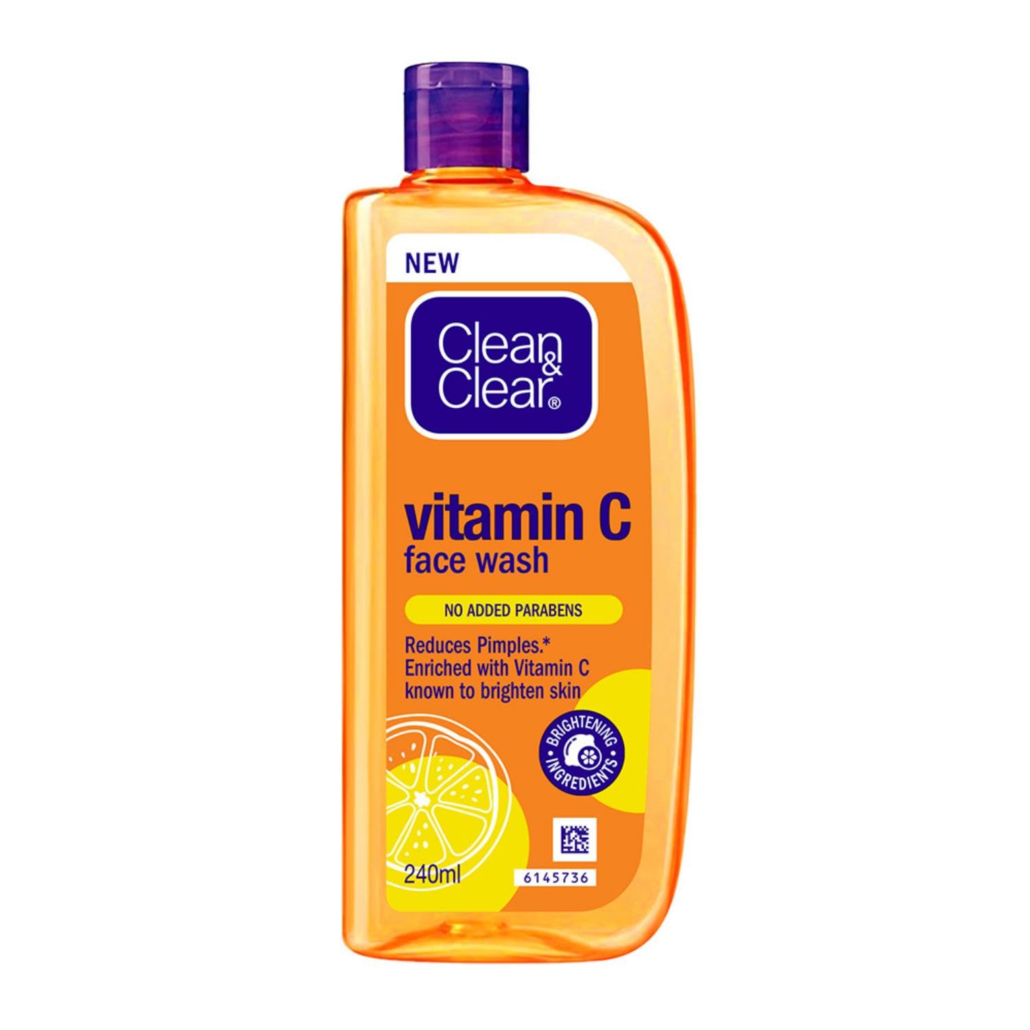 

Clean & Clear Vitamin C Face Wash 240ml Pack Of 1 Brightening Daily Gentle Skincare For Youth