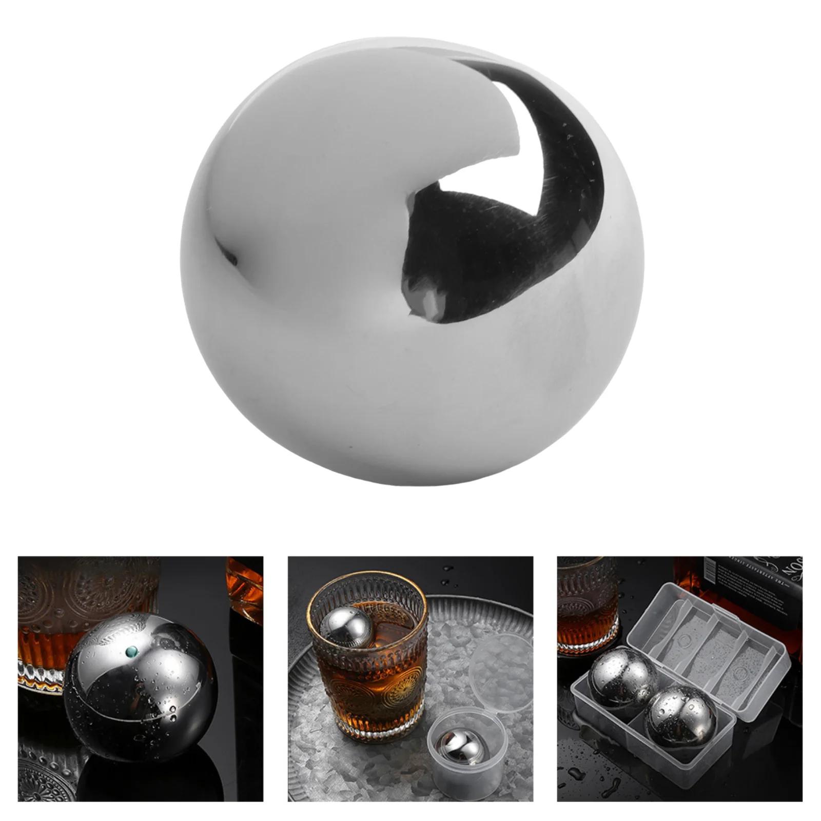 

38MM Ice Cubes Ice Balls Retain Cold Convenient Drink Cold For Whiskey Wine Stainless Steel Easy To Use Simply CHINA