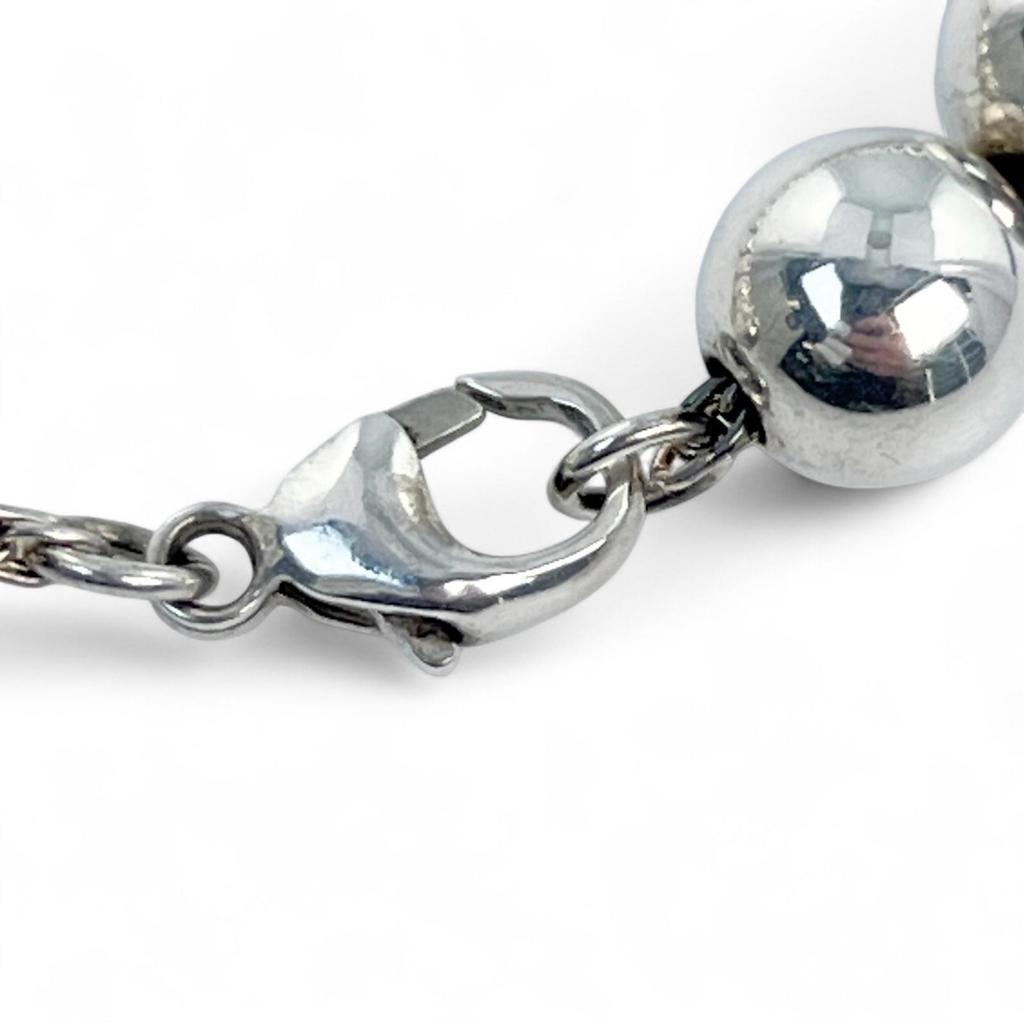 TIFFANY&Co. Bracelet Heart Tag Ball Silver SV925 Women Used