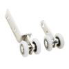 2Pcs with Two Plastic Wheels Sliding Door Pulleys  for Wardrobe Cupboard Window Cabinet