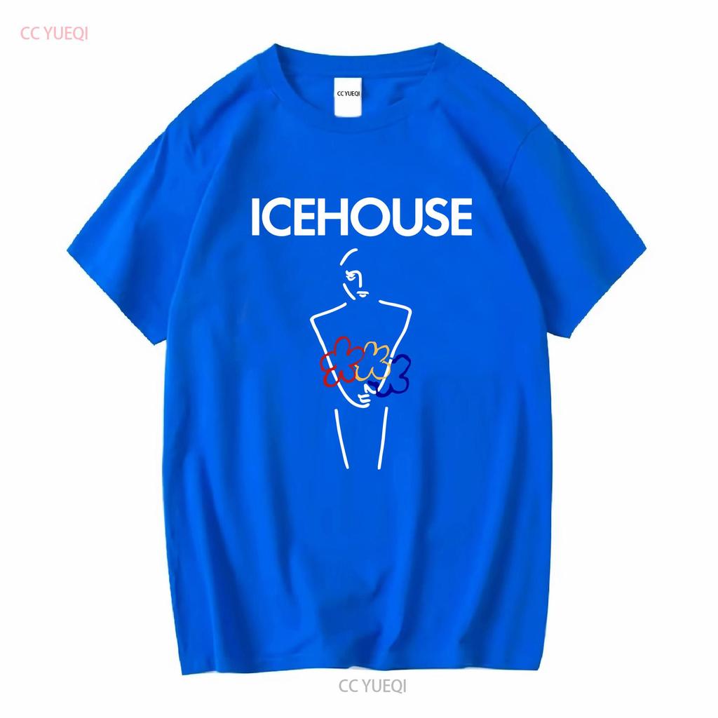 Icehouse Man of Colours Banda de Rock Camiseta de Algodón Negra para Hombre S 5XL manga larga o corta vintage Lavada streetwear Elegante